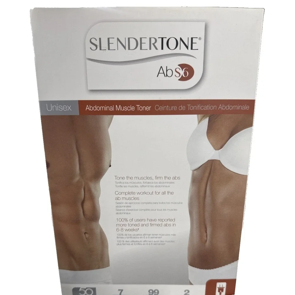 Slendertone Abs6 Stomach Toning Belt, Charger, Charger, Pads